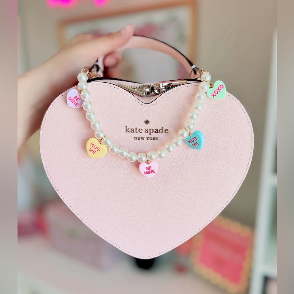 Valentine’s Day Pearls & Sweets Purse Chain